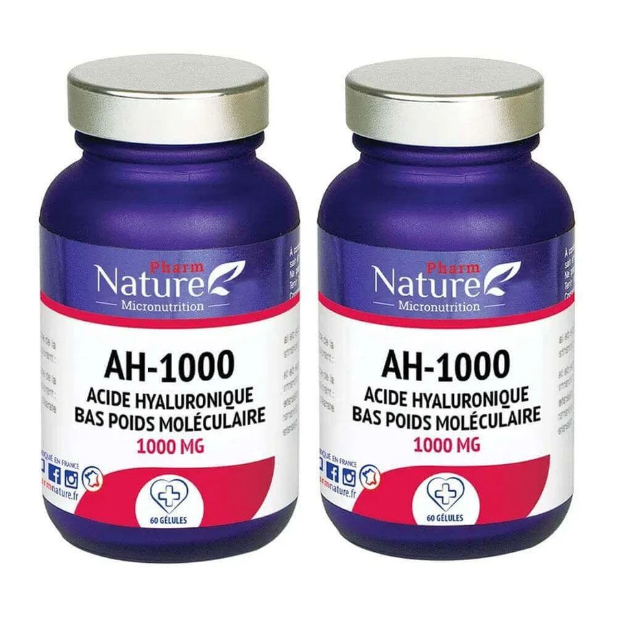 Pharm Nature Micronutrition Ah Anti-Ageing 1000mg Гиалуроновая кислота 2x60 gélules: цены и характеристики