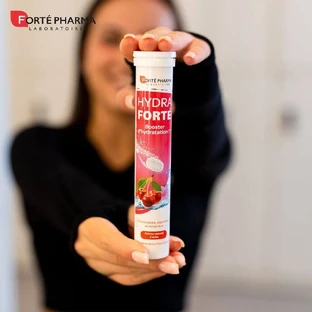 Forté Pharma Hydra Forté Hydration Booster Натуральный вишневый вкус 24 шипучие таблетки