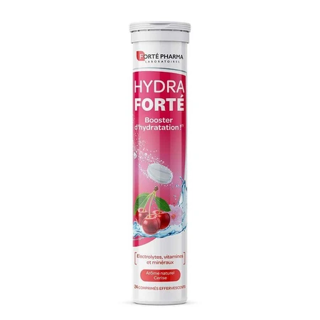 Forté Pharma Hydra Forté Hydration Booster Натуральный вишневый вкус 24 шипучие таблетки: цены и характеристики