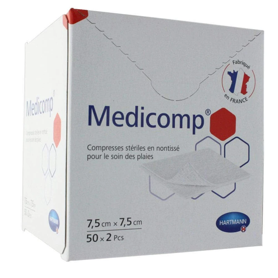 Hartmann Medicomp Стерильні таблетки з нетканого матеріалу 7,5см х 7,5см 50х2: ціни та характеристики