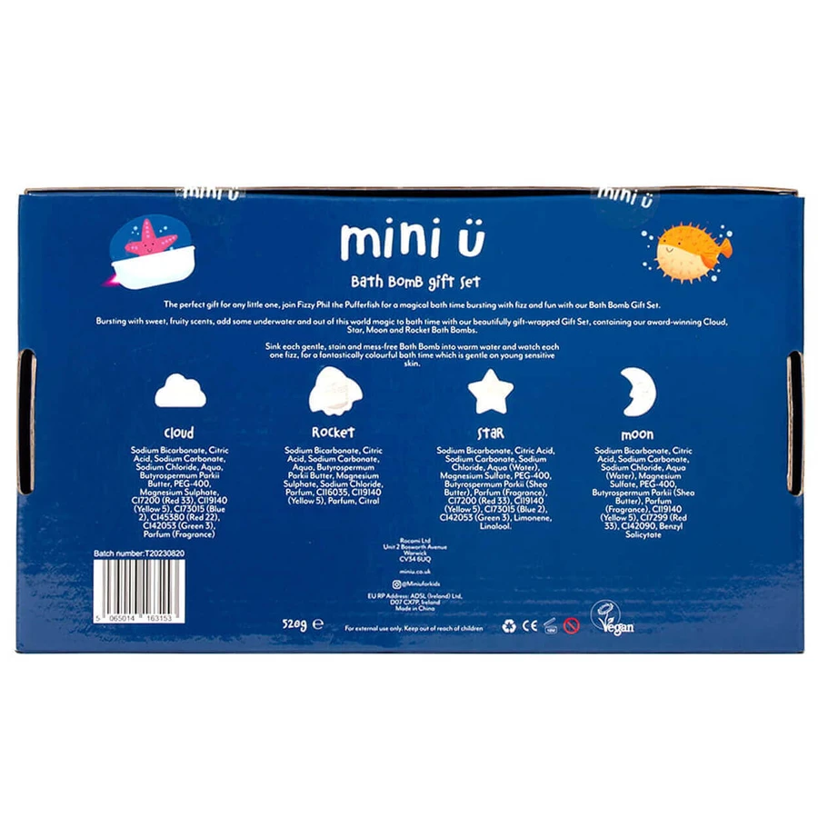Mini U, набір високих дитячих кульок для ванни, 520 г: ціни та характеристики