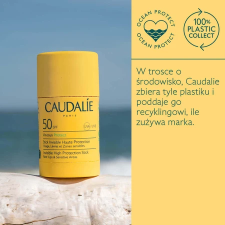 Caudalie Vinosun Protect, стік невидимий для захисту від сміху, SPF 50, 15 г: ціни та характеристики