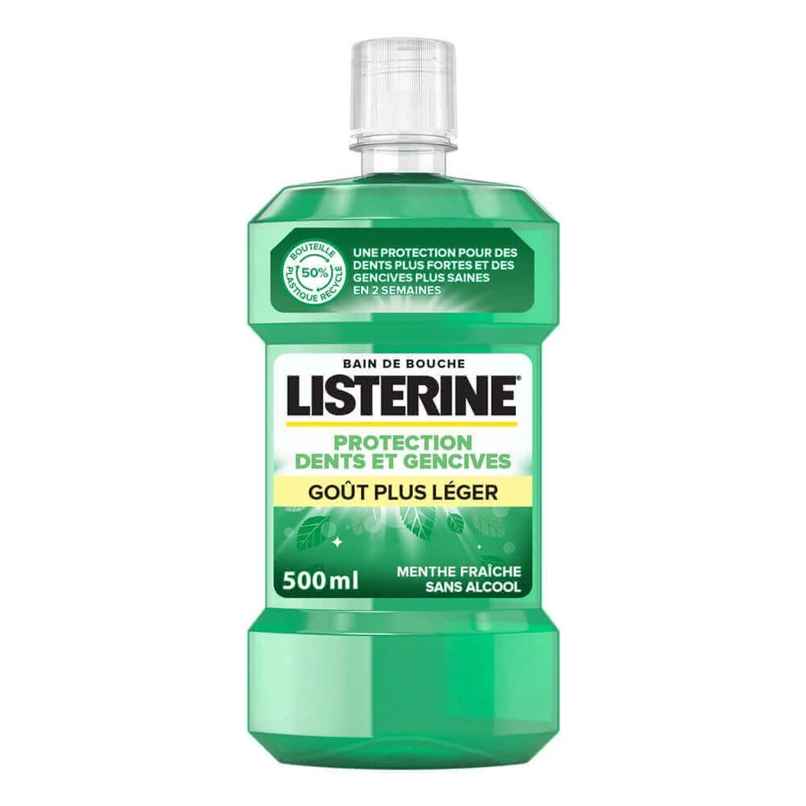 Listerine Защита зубов и десен Ванна Мятная мягкий вкус плюс 500 мл: цены и характеристики