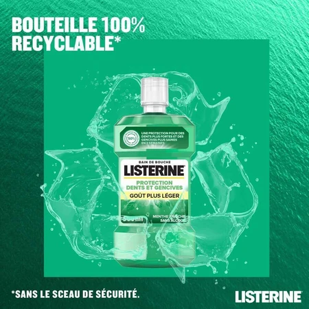 Listerine Защита зубов и десен Ванна Мятная мягкий вкус плюс 500 мл: цены и характеристики