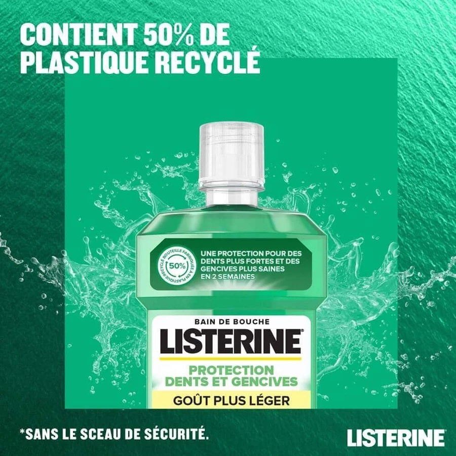 Listerine Защита зубов и десен Ванна Мятная мягкий вкус плюс 500 мл: цены и характеристики