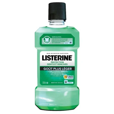 Listerine Защита зубов и десен Ванна Мятная мягкий вкус плюс 500 мл: цены и характеристики