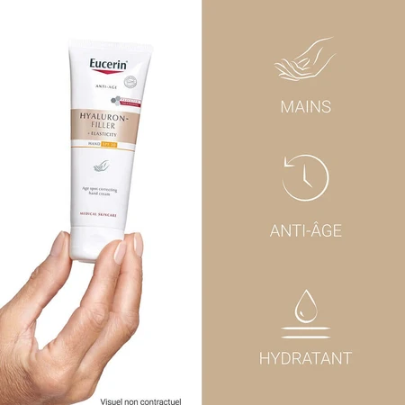 Eucerin Гіалуроновий наповнювач + Еластичність проти пігментних плям та антивіковий крем для рук SPF30 75 мл: ціни та характеристики