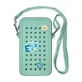 Силіконовий чохол на блискавці з брелоками для телефону Crossbody, відкритий зелений, Acvila