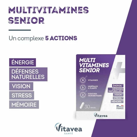 Vitavea Santé Мультивітаміни для людей похилого віку х 30 капсул: ціни та характеристики