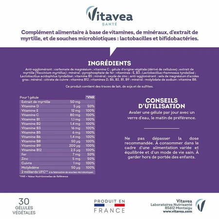 Vitavea Santé Мультивітаміни для людей похилого віку х 30 капсул: ціни та характеристики