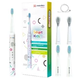 Meriden Smart Kids, звукова зубна щітка для дітей, біла, від 5 років, 1 штука + змінні насадки, 4 штуки
