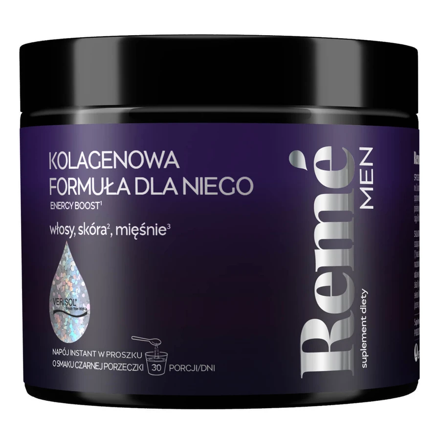 Колагенова формула для чоловіків Reme Men, зі смаком чорної смородини, 150 г: ціни та характеристики