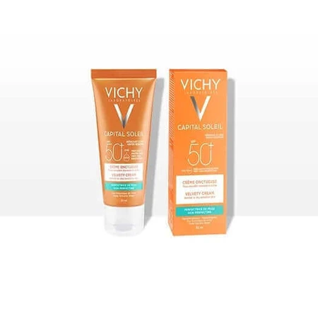 Сонцезахисний крем для обличчя Vichy Ideal Soleil Velvety Face Spf50+ 50мл: ціни та характеристики