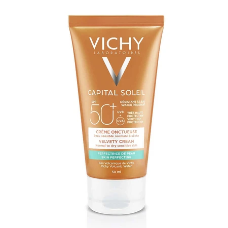 Сонцезахисний крем для обличчя Vichy Ideal Soleil Velvety Face Spf50+ 50мл: ціни та характеристики