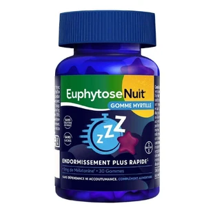 Bayer Euphytose Night 1 мг мелатоніну 30 жувальних гумок
