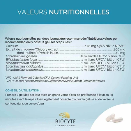 Биоцит для похудения Le Ventre Plat Probiotiques 30 капсул: цены и характеристики
