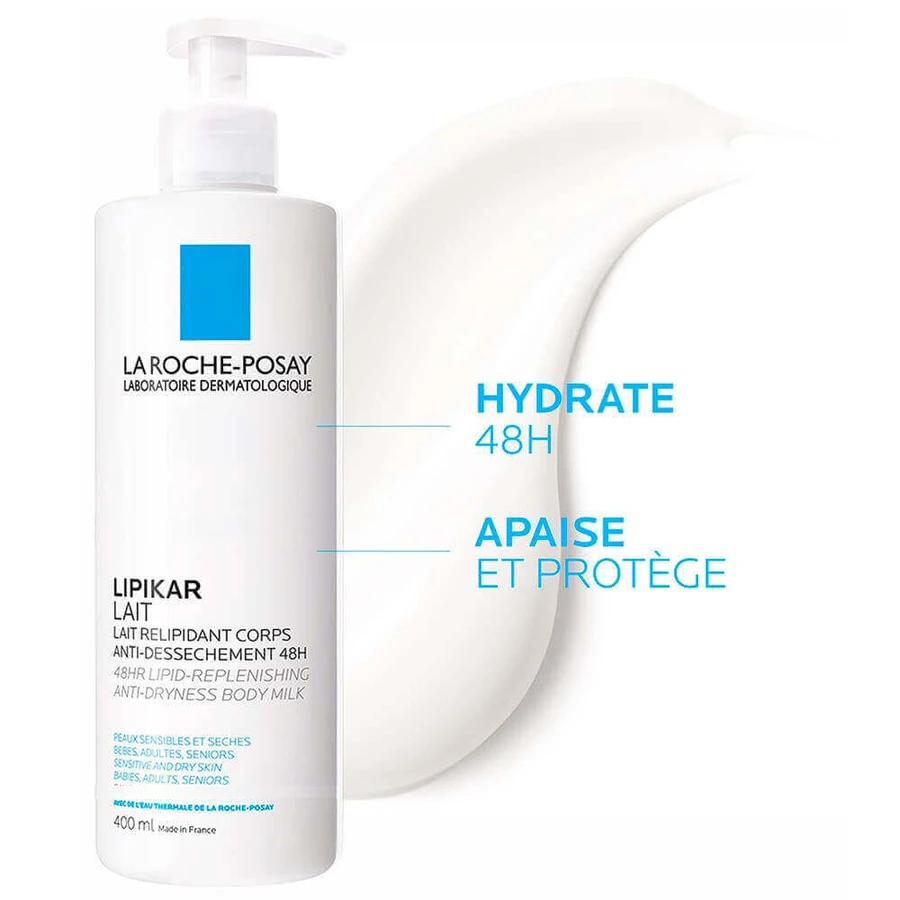 Молочко для тіла La Roche-Posay Lipikar Реліпідація проти сухості сухої та чутливої шкіри 400 мл: ціни та характеристики