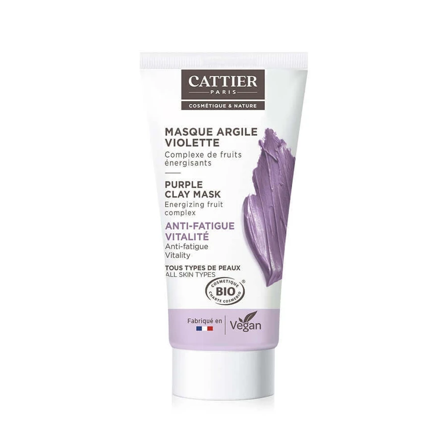 Cattier Мини маска из глины Violet Bio 30 мл: цены и характеристики