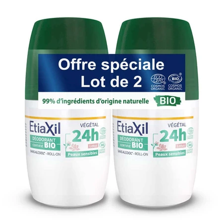 Дезодорант-антиперспірант рулонний Etiaxil Lotus Organic 48H Lot 2x50ml: ціни та характеристики