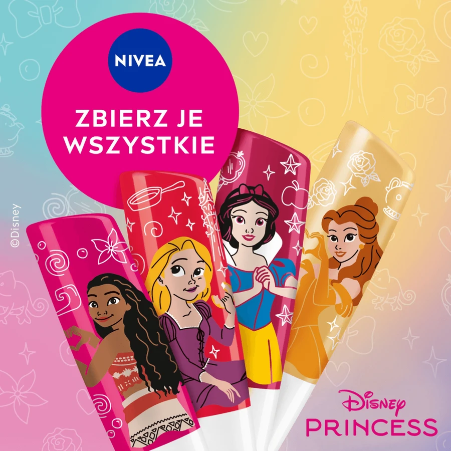 Nivea Disney Princess, живильна помада, журавлина, Рапунцель, 4,8 г: ціни та характеристики
