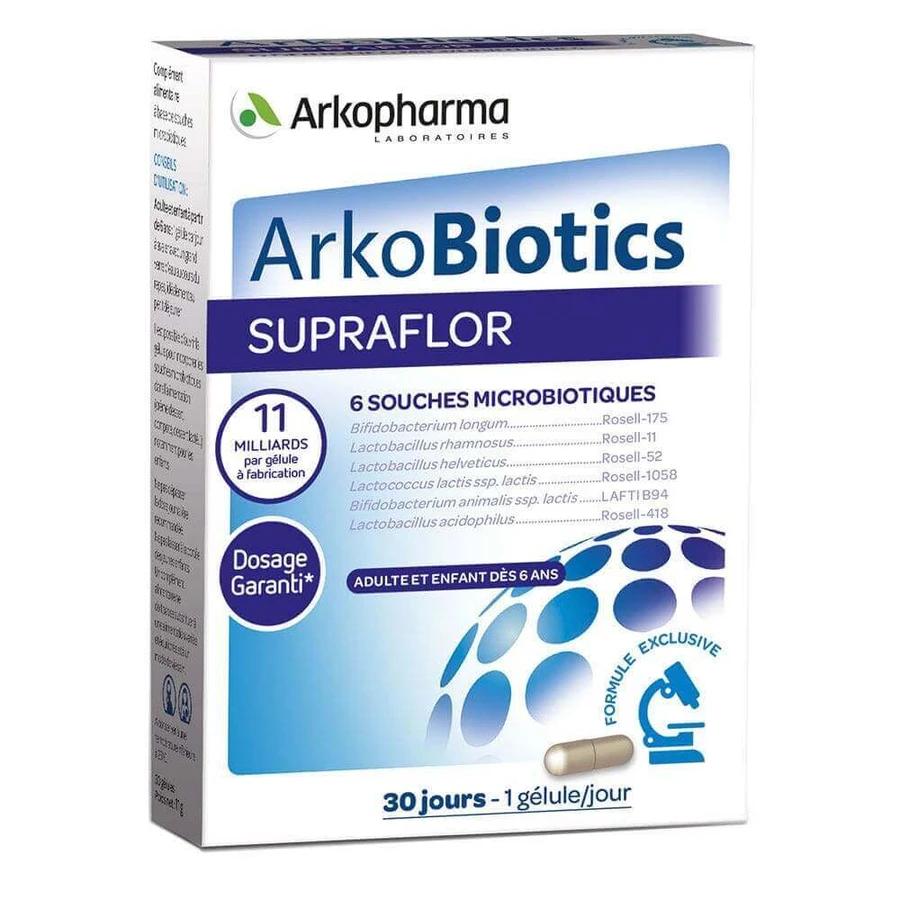 Arkopharma Arkobiotics Supraflor 30 капсул: цены и характеристики