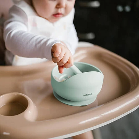 BabyOno, силиконовая чашка с присоской, зеленая, от 6 месяцев, 1 шт.: цены и характеристики
