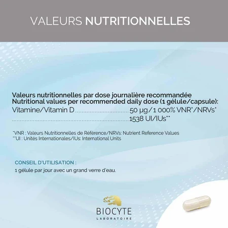 Biocyte Health Липосомальные витамины D 30 капсул: цены и характеристики