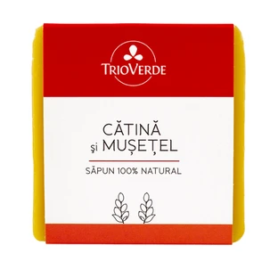Натуральне мило з котячою м'ятою та ромашкою, 110 г, Trio Verde
