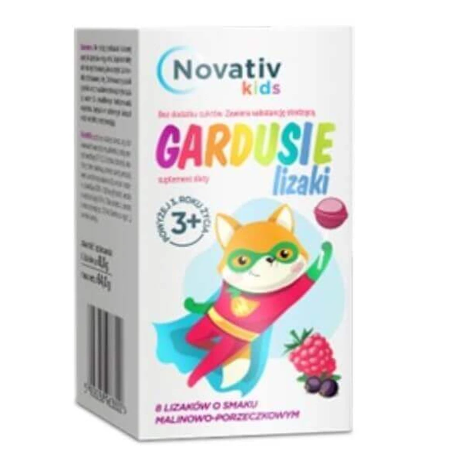 Novativ Kids Gardusie Леденцы со вкусом малины и смородины, 8 штук: цены и характеристики
