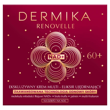 Dermika Renovelle 60+, эксклюзивный мультиэликсирный укрепляющий крем, день и ночь, 50 мл: цены и характеристики