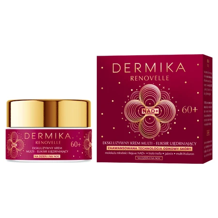 Dermika Renovelle 60+, эксклюзивный мультиэликсирный укрепляющий крем, день и ночь, 50 мл: цены и характеристики