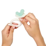 BabyOno, силиконовый прорезыватель, улитка, белый, с рождения, 1 шт.