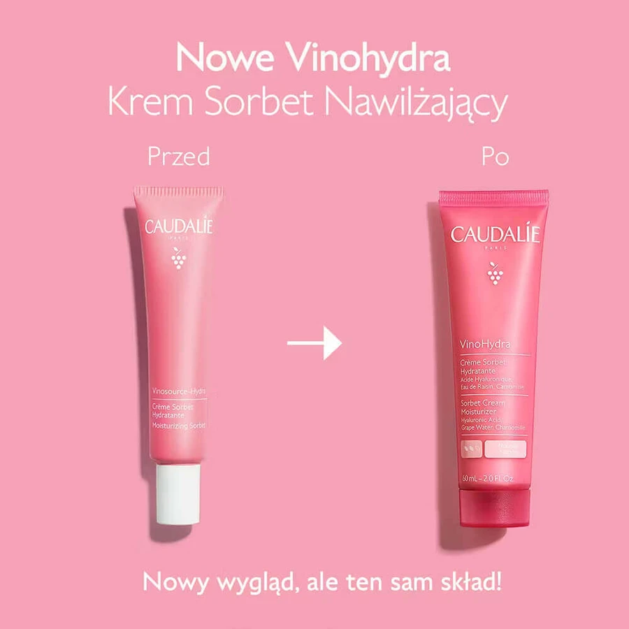 Caudalie VinoHydra, зволожуючий крем-сорбет для обличчя, 60 мл: ціни та характеристики