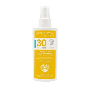 Органічний сонцезахисний крем Alphanova SPF30 органічний з ароматом Monoi 125г
