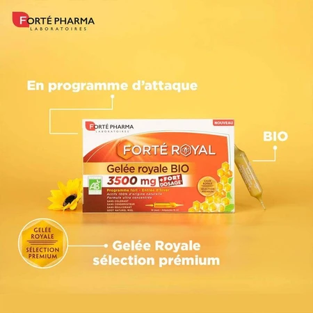 Forté Pharma Forté Royal Organic Royal Jelly 3500 мг 10 ампул: цены и характеристики