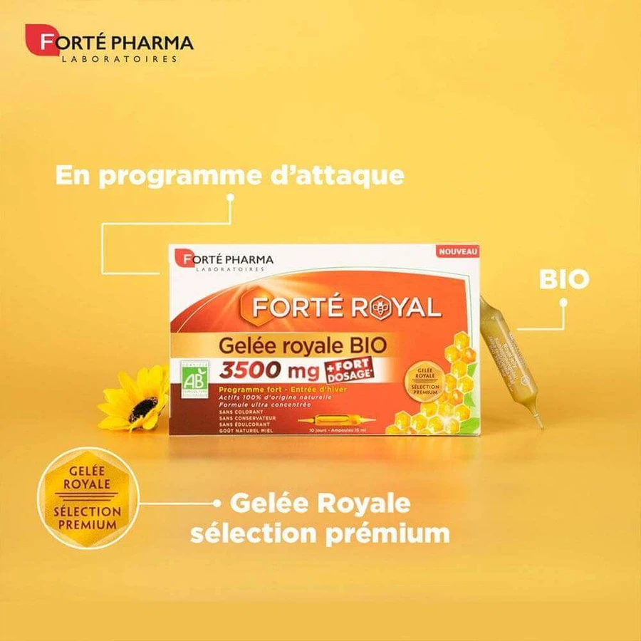 Forté Pharma Forté Royal Organic Royal Jelly 3500 мг 10 ампул: цены и характеристики