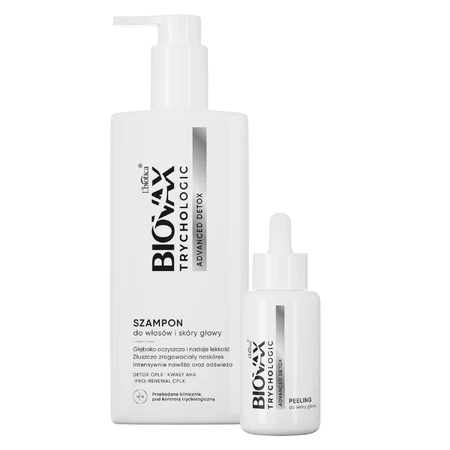 Набір Biovax Trychologic Advanced Detox, șampon pentru păr și scalp, 200 мл + скраб pentru scalp, 50 мл: ціни та характеристики