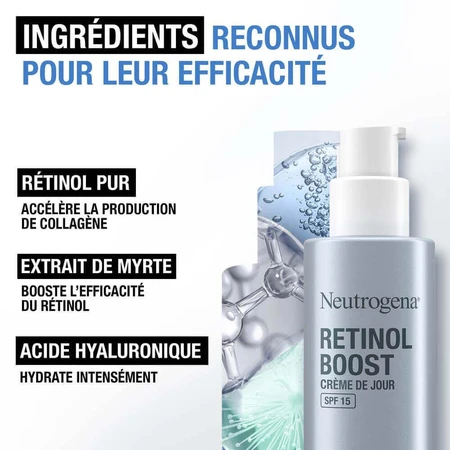 Зволожуючий денний крем Neutrogena Retinol Boost SPF 15 50 мл: ціни та характеристики