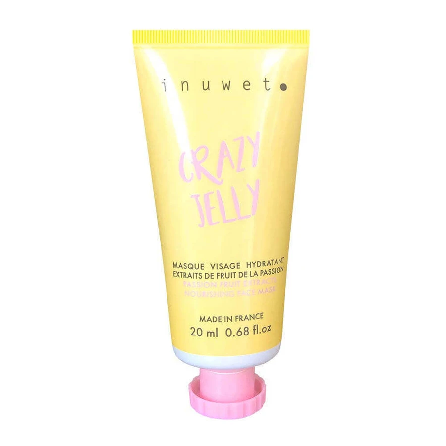 Inuwet Travel size Crazy Jelly Mask натуральний зволожуючий крем для обличчя Ананасовий аромат жовтий 20мл: ціни та характеристики