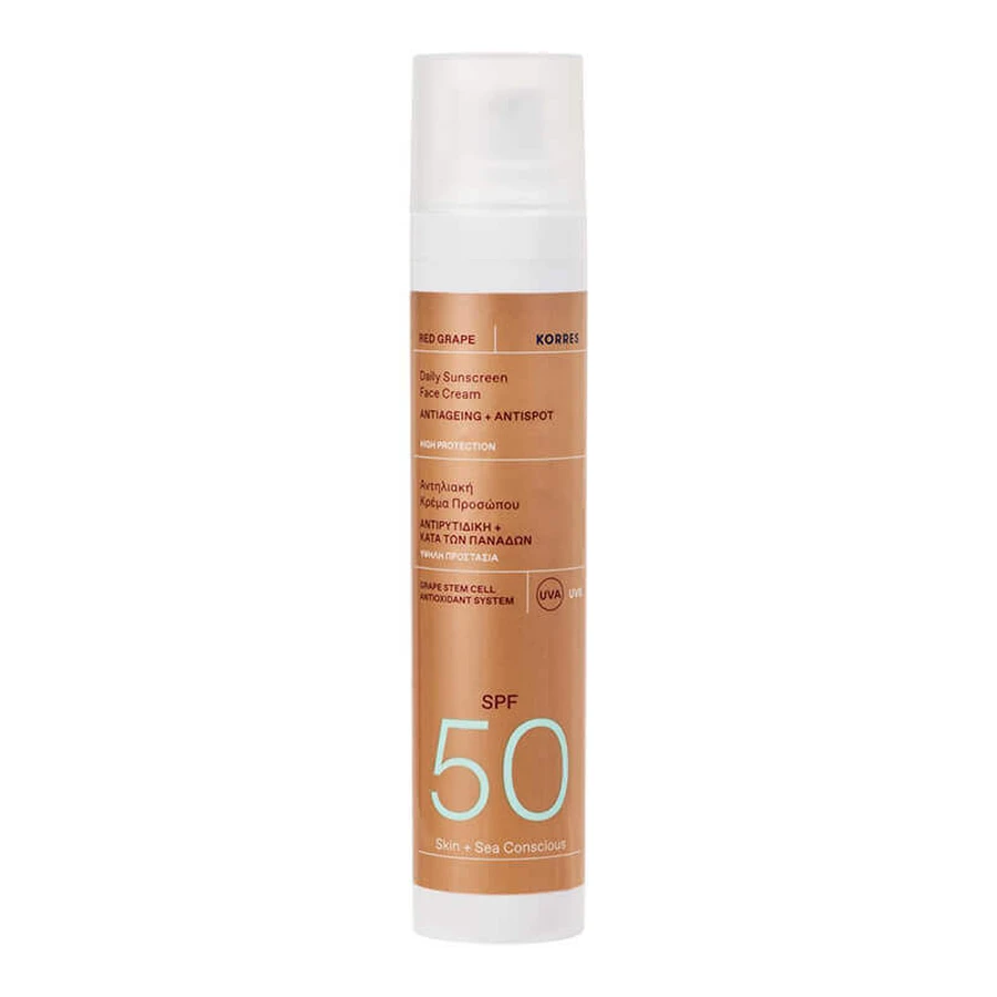 Korres Червоний виноград, крем для обличчя захисний, SPF 50, 50 мл: ціни та характеристики
