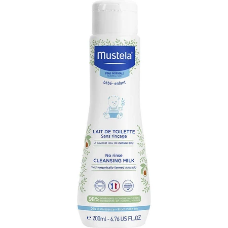 Mustela Очищающее молочко без ополаскивания для нормальной кожи 200 мл: цены и характеристики