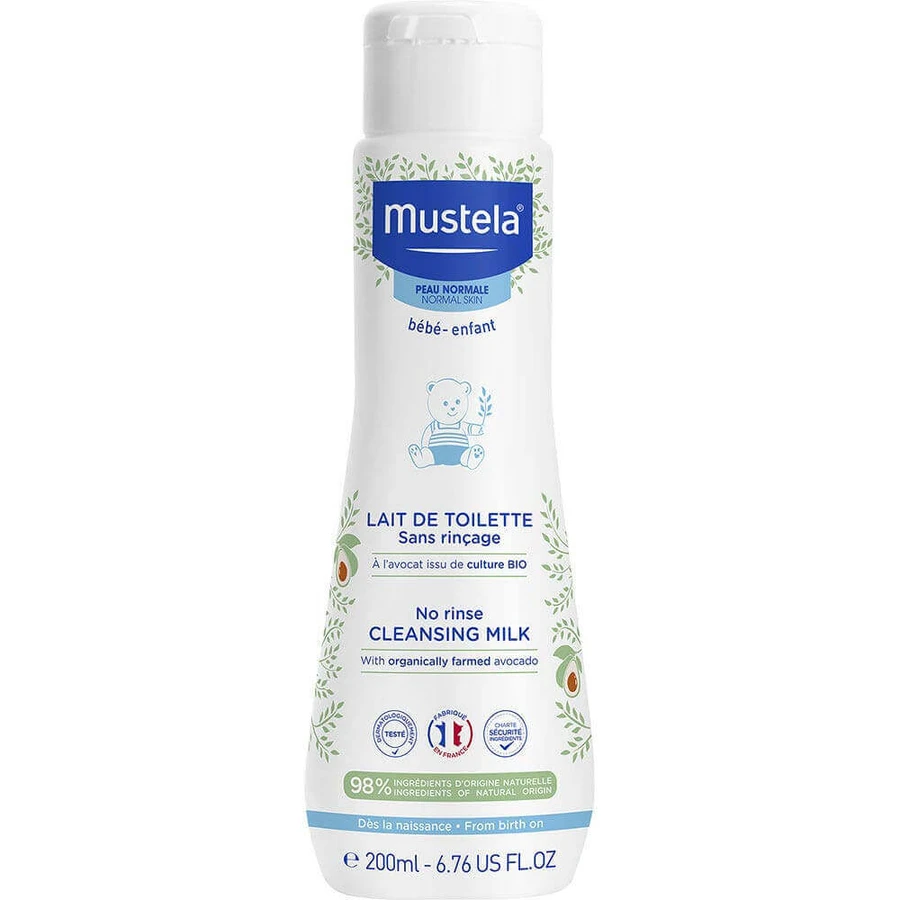 Mustela Очищающее молочко без ополаскивания для нормальной кожи 200 мл: цены и характеристики