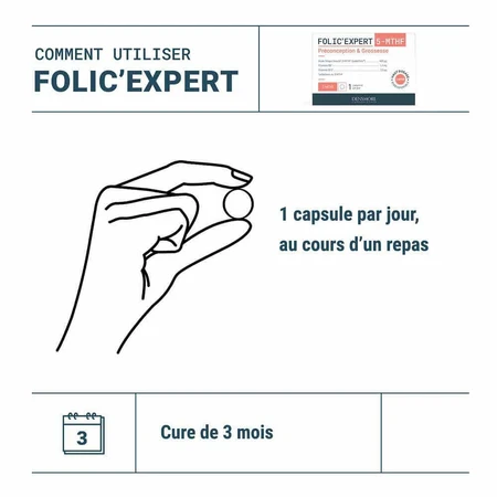Фолиевая кислота Densmore Folic'expert 5-MTHF до зачатия и во время беременности, 90 таблеток: цены и характеристики