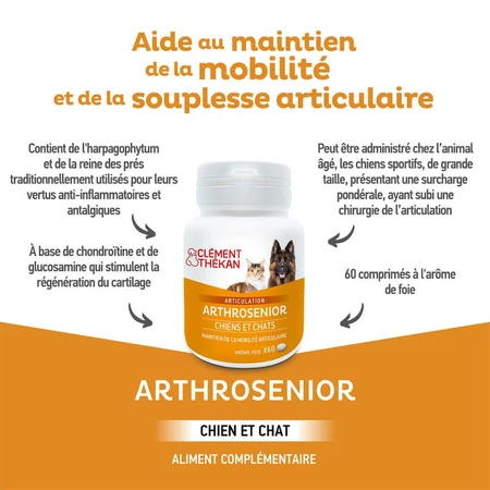 Clement-Thekan Senior Dog Joint 60 Tablets: цены и характеристики