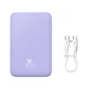 Powerbank Baseus Magnetic Mini 20000 mAh 20W - фиолетовый + кабель USB-C / USB-C