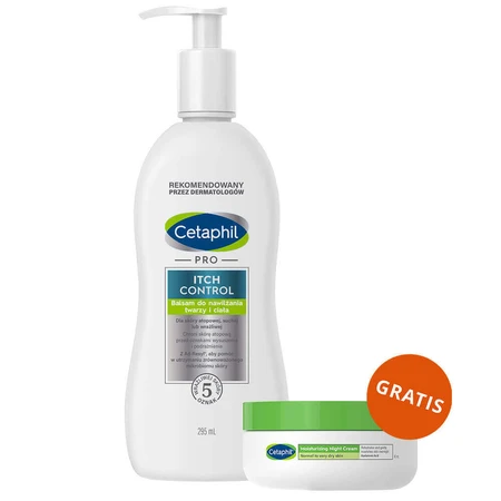 Cetaphil Pro Itch Control, loțiune hidratantă pentru față și corp, pentru bebeluși și copii, 295 мл + cremă hidratantă pentru față cu acid hyaluronic, cremă de noapte, 48 ml gratuit: цены и характеристики