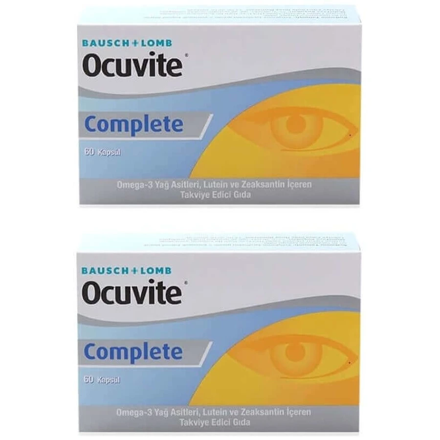 Окювайт Комплит Bausch & Lomb Ocuvite Complete, 2 упаковки по 60 таблеток: цены и характеристики