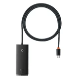 Переходник Baseus Lite Series HUB USB Type C - 4x USB 3.0 1m черный (WKQX030401)