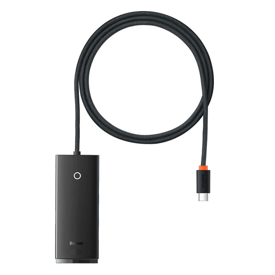 Переходник Baseus Lite Series HUB USB Type C - 4x USB 3.0 1m черный (WKQX030401): цены и характеристики