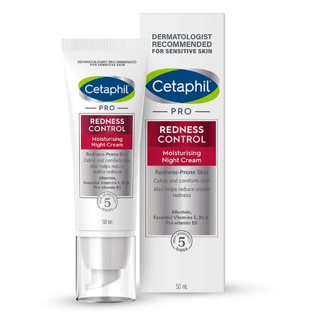 Cetaphil Pro Redness Control, зволожуючий крем для рук, чутливий шар, 50 мл + зволожуючий крем для обличчя з кислотою гіалуроновою, зволожуючий крем для рук, 48 мл безкоштовно: ціни та характеристики